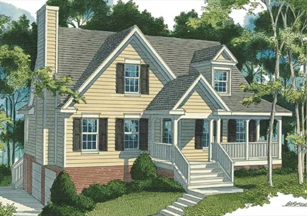 image of traditional house plan 8246